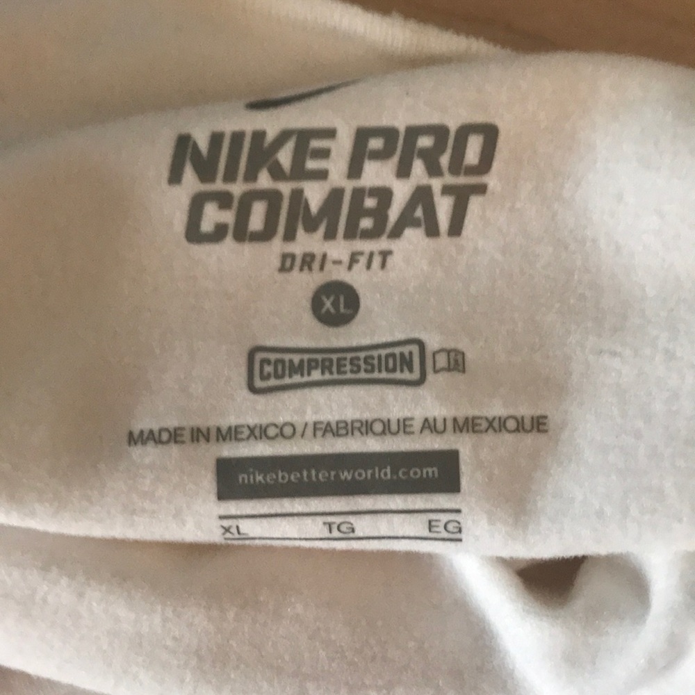 Compression boys long sleeve white shirt